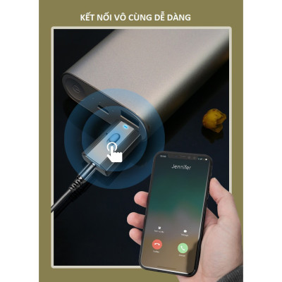 Thiết bị thu phát âm thanh Usb bluetooth 5.0 âm thanh đa chức năng jack cắm 3.5mm cho loa, ô tô tai nghe bluetooth biến loa thường thành loa Bluetooth, Không Dây 4 Trong 1 Cho Âmly Tivi Máy Tính Laptop Kết Nối Điện Thoại Nghe Gọi Rảnh Tay - Hàng Nhập Khẩu