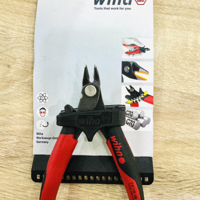 Kìm cắt chân linh kiện điện tử Wiha 27391 ( mã 26818 kèm bìa treo)