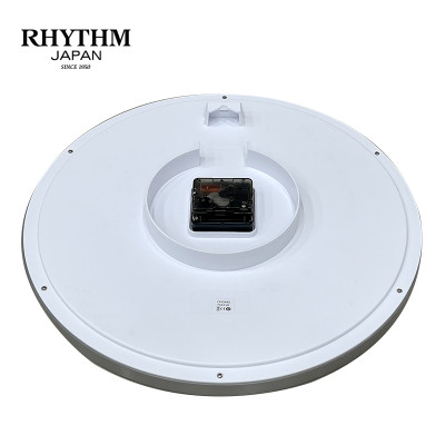 Đồng hồ treo tường Nhật Bản Rhythm CMG495CR19,Kích thước 36.0 x 4.4cm, 855g, Vỏ nhựa cao cấp, dùng PIN