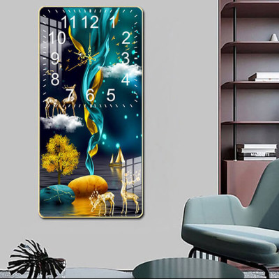 Tranh đồng hồ tráng gương hiện đại- tranh đồng hồ treo phòng khách - phòng ngủ - nhà hàng - khách sạn - tranh đồng hồ tráng gương pha lê trang trí nhà cửa - tặng kèm đinh 3 chân