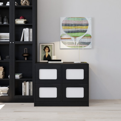 HAPPY FURNITURE , Tủ lưu trữ 4 ngăn kéo - TASY ,THK_317 , 90cm x 50cm x 70cm DxRxC