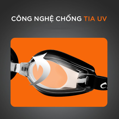 Kính Bơi Cận Từ 2 Đến 8 Độ Kính Bơi Người Cận  Dây Đeo Êm Ái Đệm Mũi Dẻo Dai Chống UV Cleacco SG8100 Boro Sport