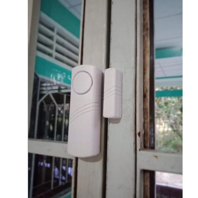 Chuông báo động chống trộm gắn cửa không dây cảm ứng từ, kêu to có công tắc, Chất lượng cao, bền bỉ - Hàng chính hãng