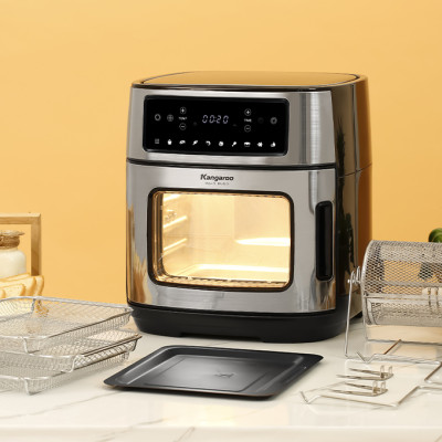 Lò chiên không dầu 12L Kangaroo KG12AF1A - Rapid Air - 1800W - Hàng chính hãng, Bảo hành 12 tháng