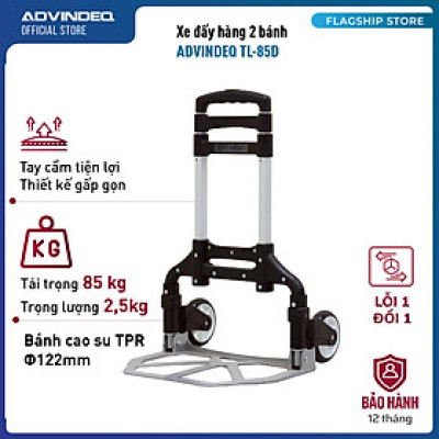 Xe Đẩy Hàng 2 Bánh Rút Gọn Advindeq TL-85D - Hàng Chính Hãng