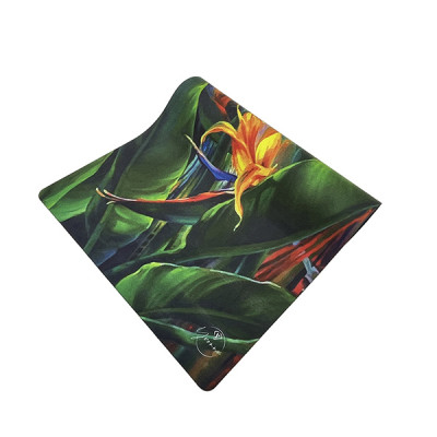 Thảm tập yoga chính hãng Yvonne hoạ tiết Hoa Thiên điểu (Bird of Paradise) - TẶNG KÈM 3 PHẦN QUÀ - dày 4mm, bề mặt nhám, siêu bám, chống trơn trượt, thấm hút mồ hôi, càng nhiều mồ hôi càng bám, dễ vệ sinh, bề đẹp, sang trọng