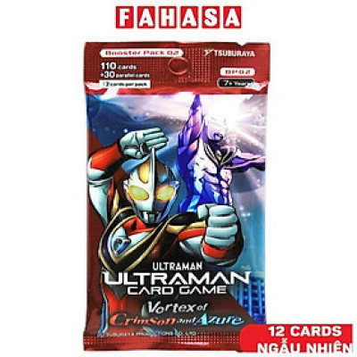Card Game: Ultraman Booster Vol.02 - Vortex of Crimson and Azure - Tsuburaya BP02 (12 Cards Ngẫu Nhiên/Túi)