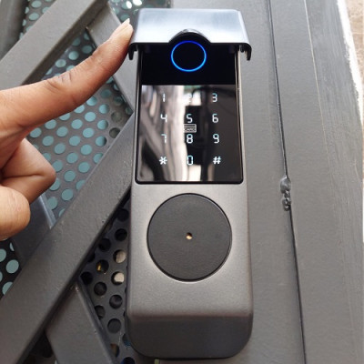 Khóa cửa thông minh chống nước G04R.2M - 2 Mặt vân tay trong ngoài + Remote ( Hàng nhập khẩu)