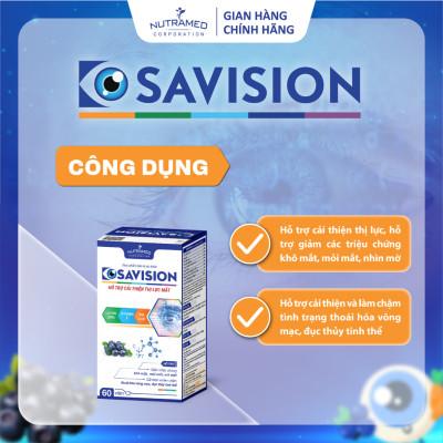 Viên uống Osavision hỗ trợ tăng cường thị lực giảm khô mắt, mỏi mắt, nhìn mờ (60 viên) - Nutramed