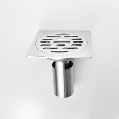 Phễu ga thoát sàn ngăn mùi hôi thoát nước nhanh inox 304 mặt mờ HIWIN FD-4320S