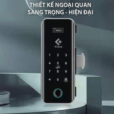 Khóa cửa thông minh điều khiển từ xa Kitos KT-GL50 Plus cho cửa kính