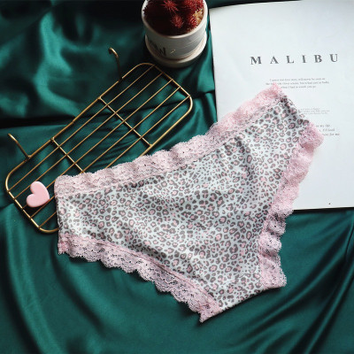 COMBO 5 QUẦN LÓT NỮ THUN LẠNH HỌA TIẾT BÁO ĐỐM VIỀN REN CAO CẤP 2339