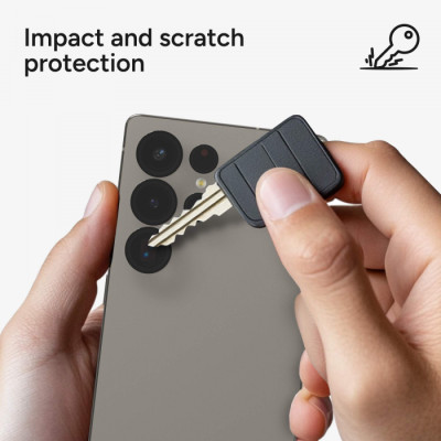 Kính Camera ZAGG Camera InvisibleShield Dành Cho Galaxy S25 Ultra  Kèm Khung Dán Chống Trầy Xước, Chống Va Đập_ Hàng Chính Hãng