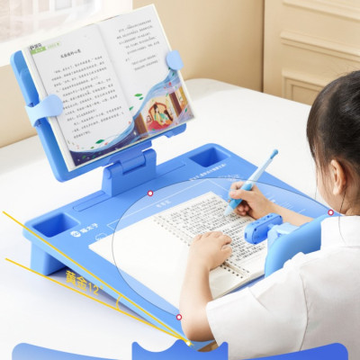 Mặt Bàn Học Chống Gù Chống Cận Cho Bé - Mặt Nghiêng 12° Tự Điều Chỉnh Tư Thế Ngồi Cho Trẻ Từ 5-12 Tuổi - Hàng Chính Hãng