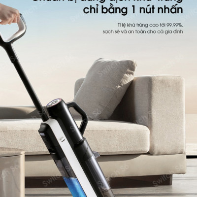 Máy Hút Bụi Lau Sàn Tineco Floor One Switch S6 Hút Bụi Lốc Xoáy, Sấy Khô 70°C Tràn Tràn Viền 2 Cạnh - Hàng Chính Hãng