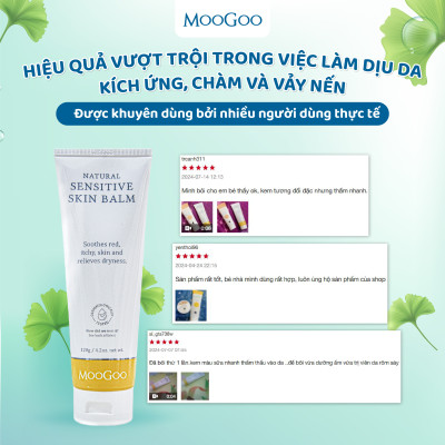 Kem bôi viêm da cơ địa, vảy nến, chàm sữa em bé, chiết xuất rau má MooGoo