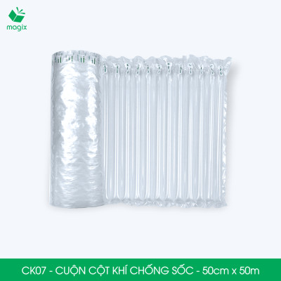 Cuộn cột khí chống sốc - 50cm x 50m - Xốp hơi, đệm hơi đóng gói hàng dễ vỡ - CK07