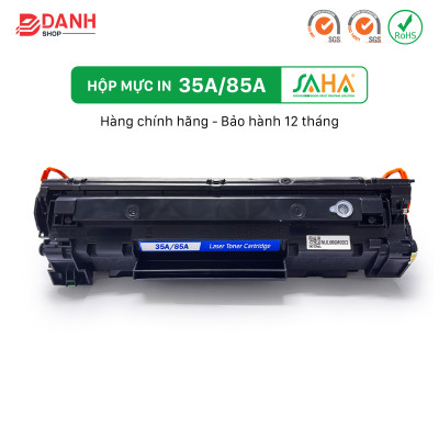 Hộp mực in SAHA 35A/36A/85A cho máy in HP, Canon - Hàng chính hãng