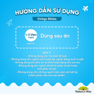 Bổ não Ginkgo Biloba Nature