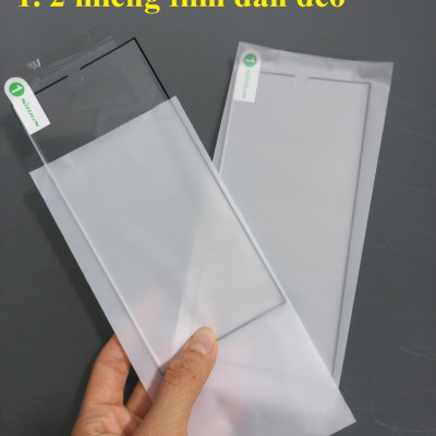 [s22 Ultra] Bộ 2 miếng phim dán dẻo full màn hình viền đen cho S22 Ultra Nillkin curved screen protective film _ Hàng chính hãng