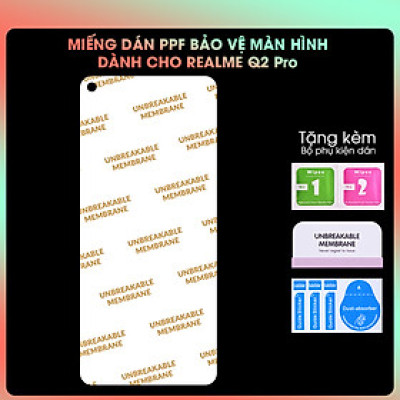 Miếng dán PPF Mặt Trước Dành Cho Realme Q2 / Realme Q2 Pro- Hàng Chính Hãng