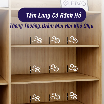 Tủ Giày Gỗ Cánh Lật Thông Minh FIVO FS55 Gỗ Chống Ẩm, Tiết Kiệm Không Gian, Sức Chứa Lớn, Dễ Dàng Lắp Đặt