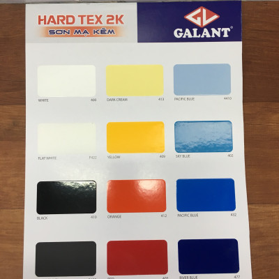 Sơn sắt mạ kẽm không cần lót Galant Hard Tex 2K Black 410 1L/bộ