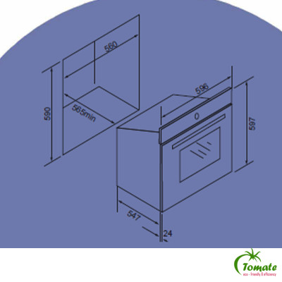 Lò nướng Tomate TOM 230. Tomate Tây Ban Nha. Hàng chính hãng
