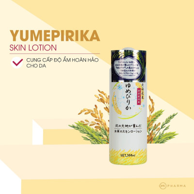 NƯỚC DƯỠNG SÁNG DA YUMEPIRIKA SKIN LOTION 100% TỪ GẠO SẠCH HOKKAIDO NHẬT BẢN 500ML