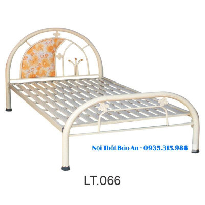 Giường sắt giá rẻ nhiều kích thước (0,8cm x 2m , 1mx2m , 1m2x2m ) Bảo An mẫu 10