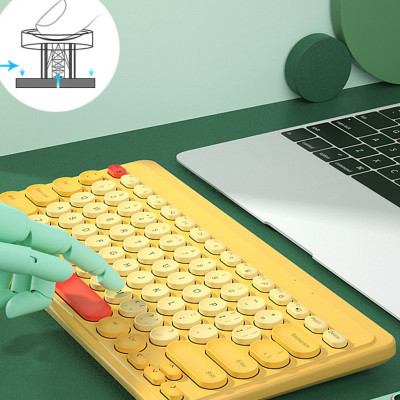 Bộ bàn phím và chuột không dây Pix-link K611, bộ bàn phím và chuột kute nhiều màu để lựa chọn - Hàng chính hãng/ Hàng nhập khẩu