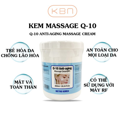 [KHUYẾN MÃI] Kem Massage Nâng Cơ Xóa Nhăn RF Q-10 Hàn Quốc 800ml
