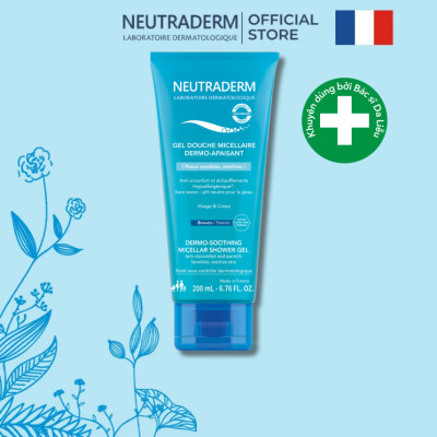 Sữa Tắm Chăm Sóc Da Nhạy Cảm NEUTRADERM MICELLAR Không Chứa Xà Phòng, Dưỡng Ẩm, Làm Dịu Da 200ml