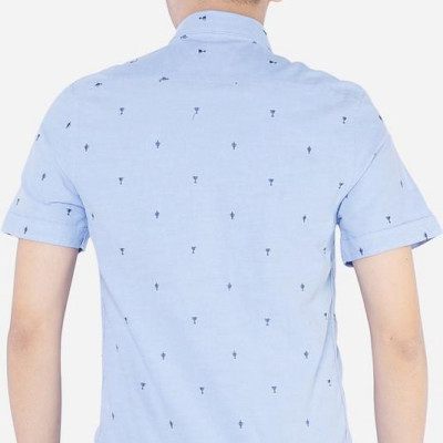 Áo Sơ Mi Nam Cộc Tay Aligro ALGS-C42 - Xanh Da Trời