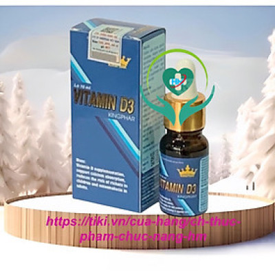 Vitamin D3 Kingphar , dạng nhỏ giọt, chai 10ml