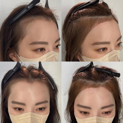 Kem duỗi ép tóc mái che hói, bò liếm, giúp tóc con vào nếp làm tại nhà, salon BRITISH M Contouring Perm 1