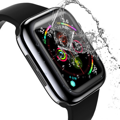 Ốp Case TPU Mạ Chrome & Kính Cường Lực Dẻo Usams cho Apple Watch Series 6 / Apple Watch Series 5/ SE/ 4 Size 40/44mm_ Hàng Chính Hãng