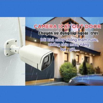 Camera Wifi Hunonic Icat 1080P Xoay 360 Độ, Theo Dõi Chuyển Động, Đàm Thoại 2 Chiều - Hàng Chính Hãng, Bảo Hành 2 Năm