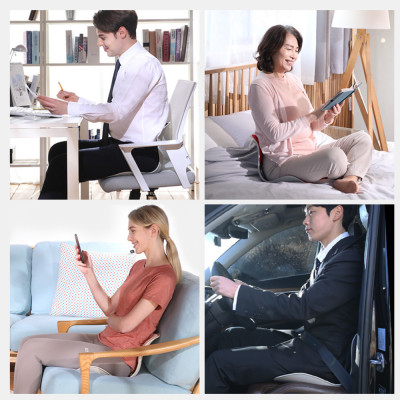 [Mình Ngọc_Chi phí thấp nhất _Ghế Roichen] Ghế  chỉnh dáng ngồi đúng Roichen Hàn Quốc, Ghế dành cho Nam Màu Ghi Xám