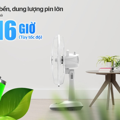 Quạt Sạc Tích Điện Sunhouse SHD7223 (24W) - Hàng Chính Hãng