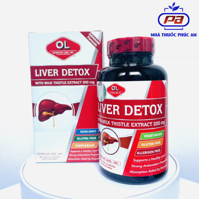 Viên Uống Giải Độc Gan, Mát Gan, Bổ Gan Liver Detox Olympian Labs Mỹ 60 Viên