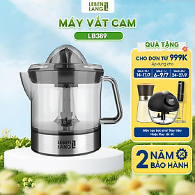 Máy vắt cam màu đen 0.7lit LEBENLANG LB389 - hàng chính hãng