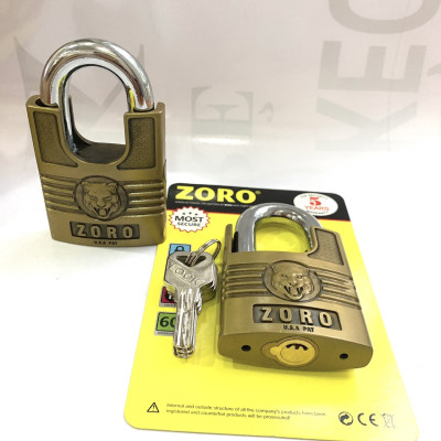 Ổ khóa chống cắt ZORO 6 phân đầu cọp càng chống cắt ,khóa cửa chống gỉ chống nước cao cấp