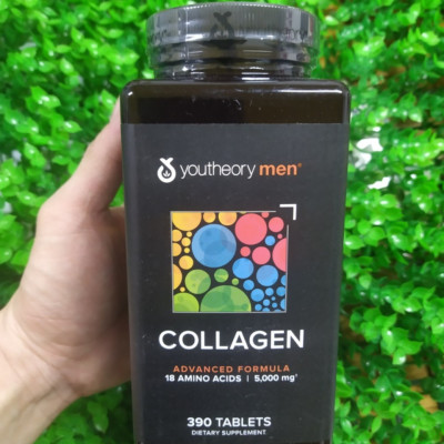 Collagen Cho Nam Youtheory Mỹ Chứa Collagen, Vitamin C, Biotin… Tạo Sức Khỏe Từ Bên Trong Cho Da, Tóc, Móng, Sụn, Gân, Dây Chằng, Khớp, Tim Mạch Và Tăng Hệ Miễn Dịch - QuaTangMe Extaste