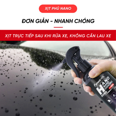 Bình Xịt Phủ Sơn Đánh Bóng Xe Máy, Xe Hơi - Bình Xịt Bảo Vệ Sơn Xe Hơi Cao Cấp - Nano 9H - Dung Tích 500ml