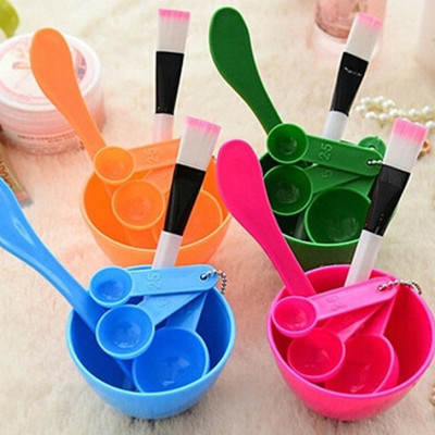 Combo 2 Bộ Dụng Cụ Trộn Bột Đắp Mặt Nạ 4 In 1 Florami - Giao Màu Ngẫu Nhiên