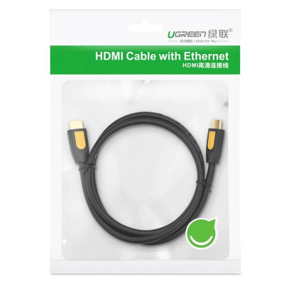 Ugreen UG11185HD101TK 2M màu Vàng Cáp tín hiệu HDMI chuẩn 2.0 hỗ trợ phân giải 4K * 2K 60hz cáp dẹt - HÀNG CHÍNH HÃNG