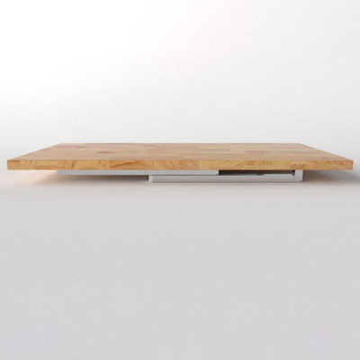 Bàn gấp chân inox mặt gỗ xuất khẩu 1m4