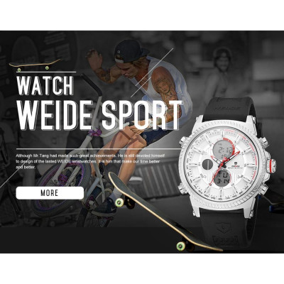  Đồng hồ điện tử WEIDE WH6403 kỹ thuật số Hẹn giờ chống thấm nước 3ATM