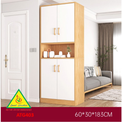Tủ Giày Hiện Đại Nhiều Ngăn Để Giày, Tiết Kiệm Diện Tích ATG403 - Nội thất lắp ráp Viendong Adv